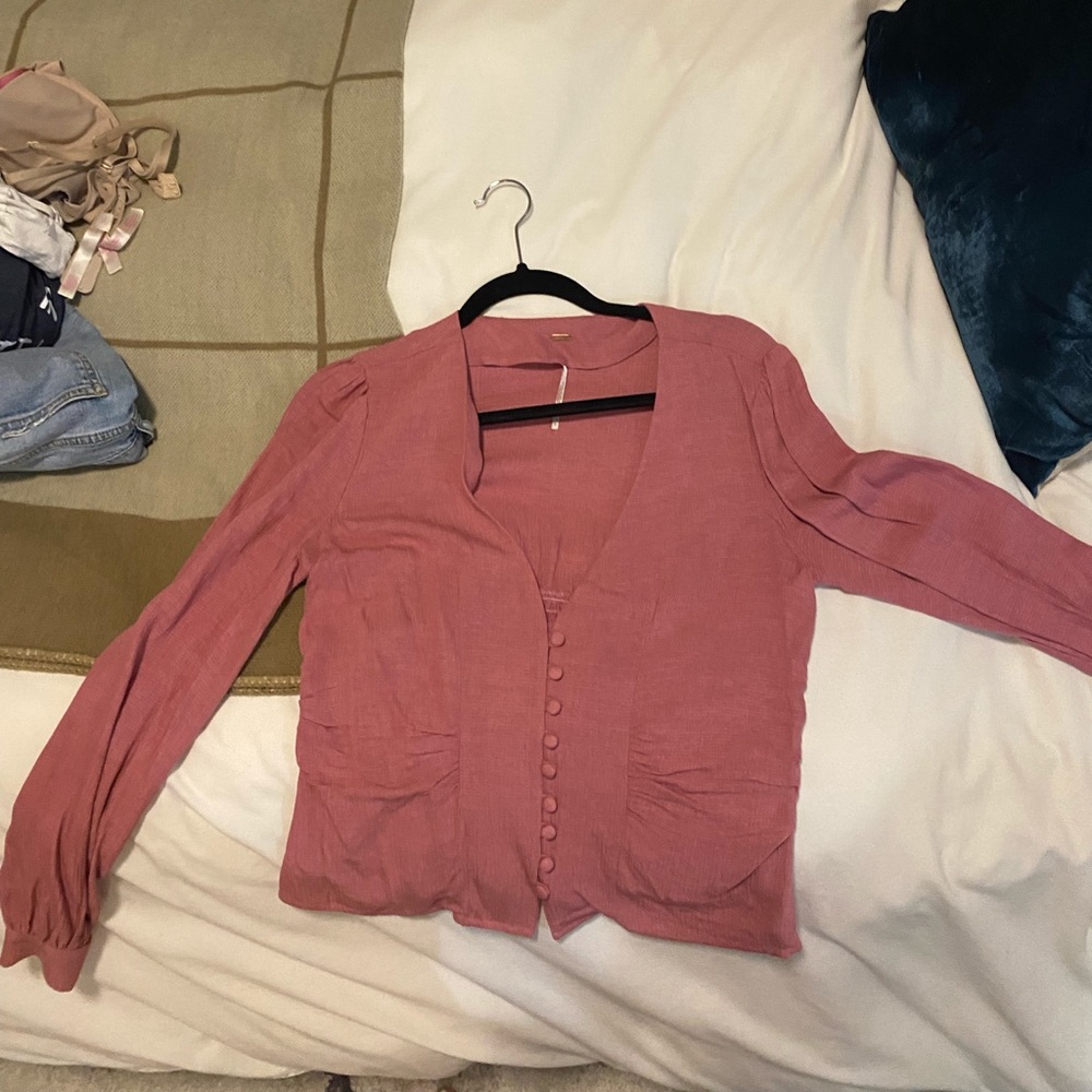 Free People Pink Top
